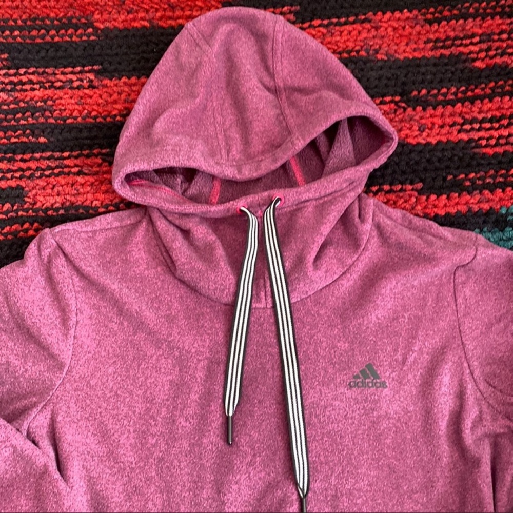 ❌SOLD❌ Adidas Fleece Cowl Neck Sweater - Picture 3 of 7